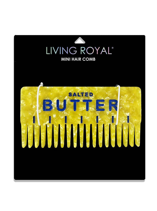 Wide-Tooth Mini Hair Comb - Pigeon - Blue