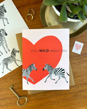 Load image into Gallery viewer, Wild Zebras Anniversary Card
