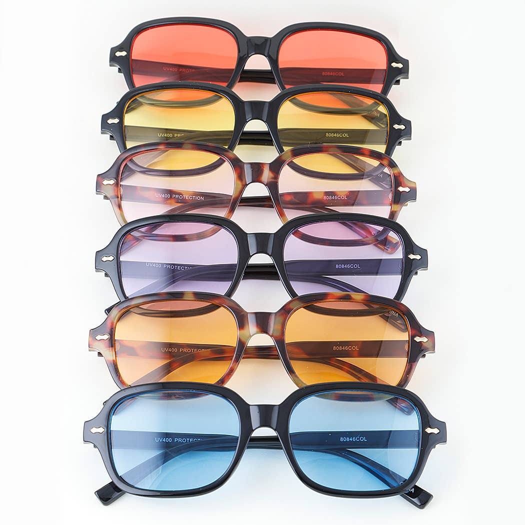 Bright Tinted Arrow Sunglasses