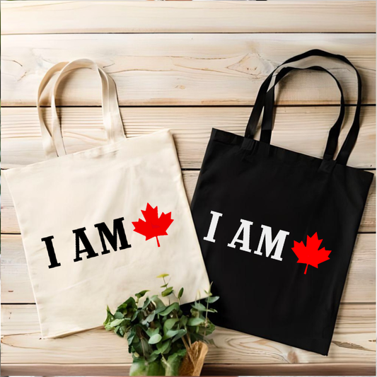 I am Canadian Maple Leaf Tote Bag | Canadian | Canada