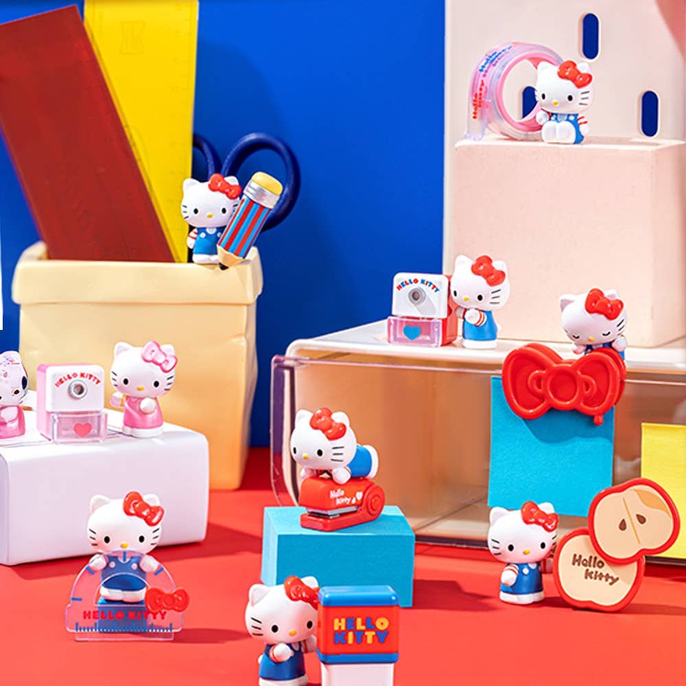 Hello Kitty Mini Stationery Shop Series Figures (with Case)