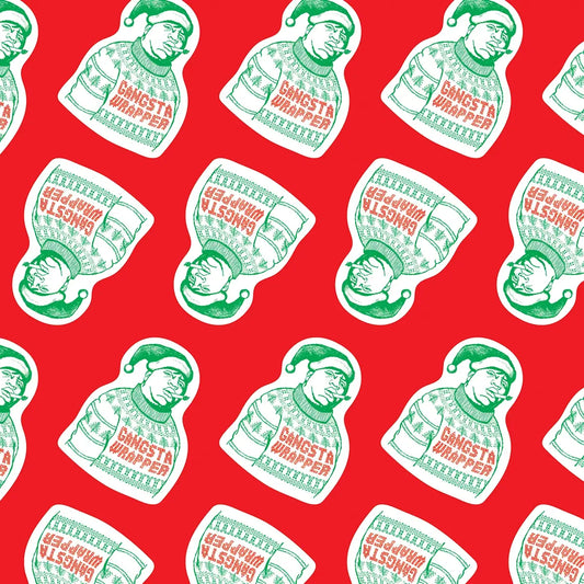 Gangsta Wrapper Biggie Gift Wrapping Paper Roll of 3 Sheets