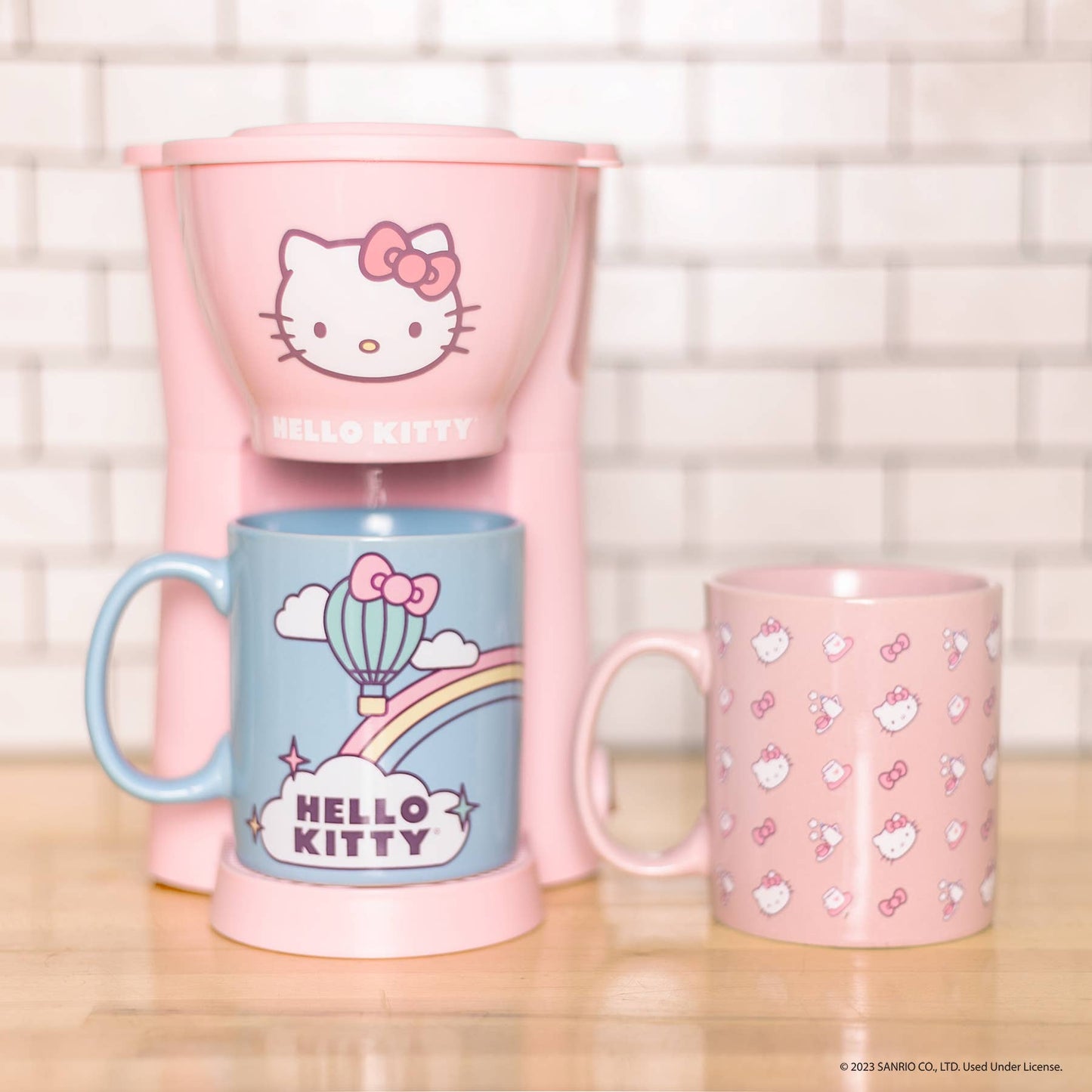 Uncanny Brands Hello Kitty Coffee Maker 3pc Set