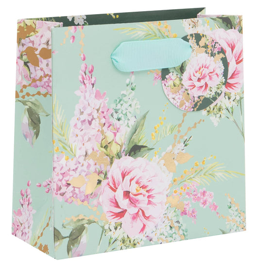 BAG SMALL SD PEONIES/FOXGLOVE