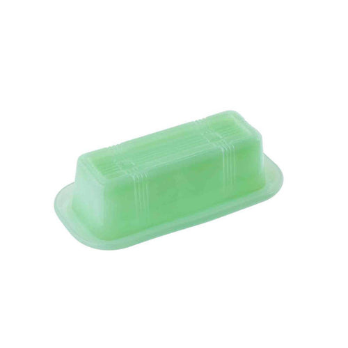 Jadeite Glass Collection Butter Dish (Holds 1 Stick) - Front & Company: Gift Store