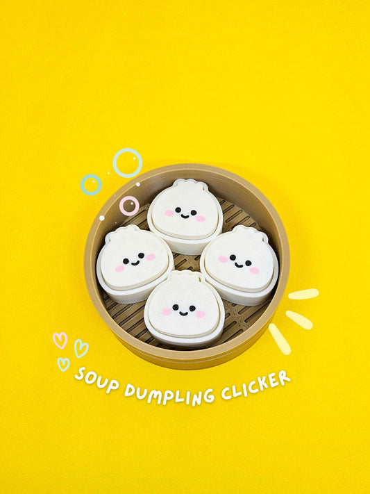 Soup Dumping Clicker Keychain