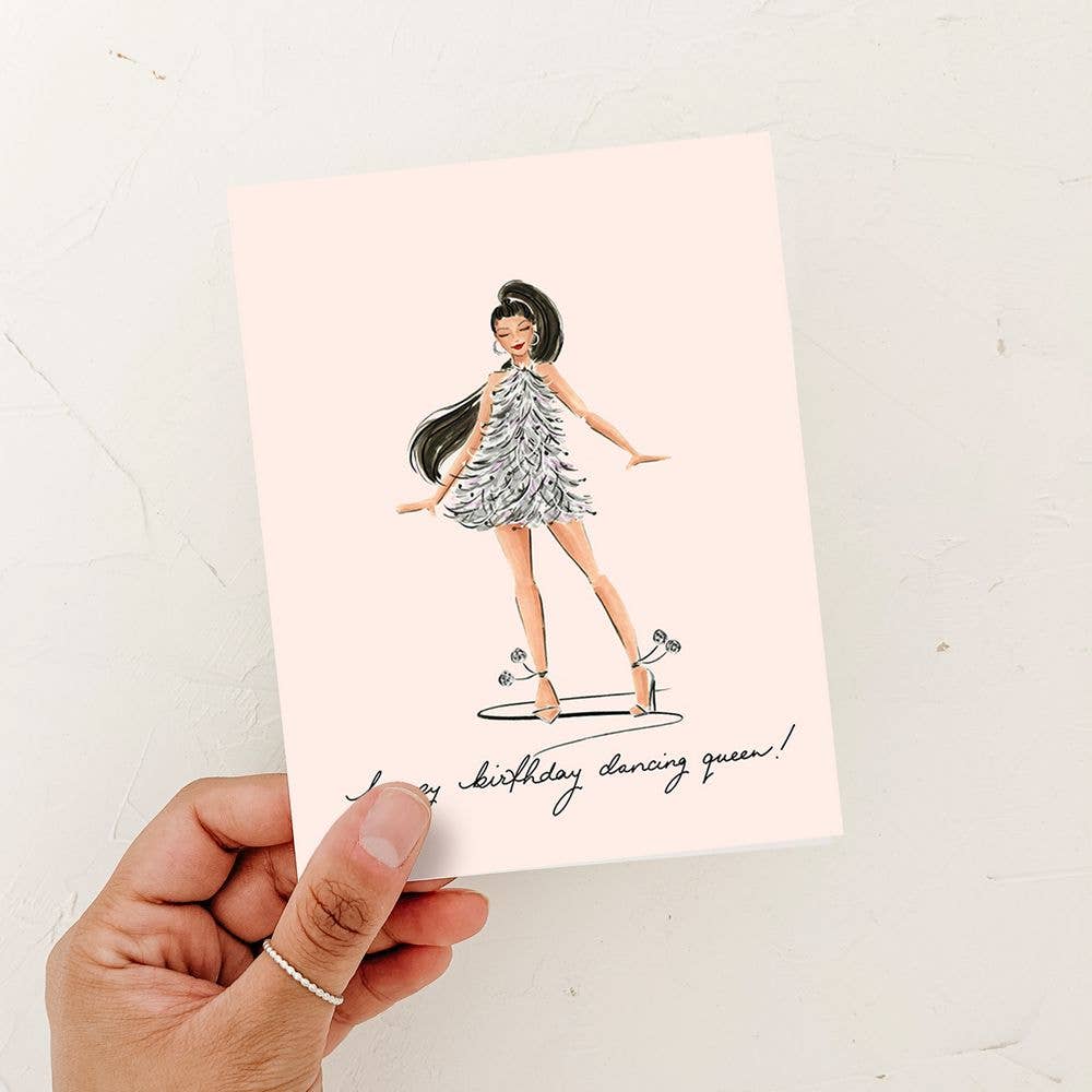 Dancing Queen Birthday Card for Fashion Girl