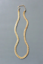 Load image into Gallery viewer, ISL129 Braided herringbone chain necklace
