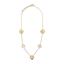 Load image into Gallery viewer, MOP Gold Clover Necklace
