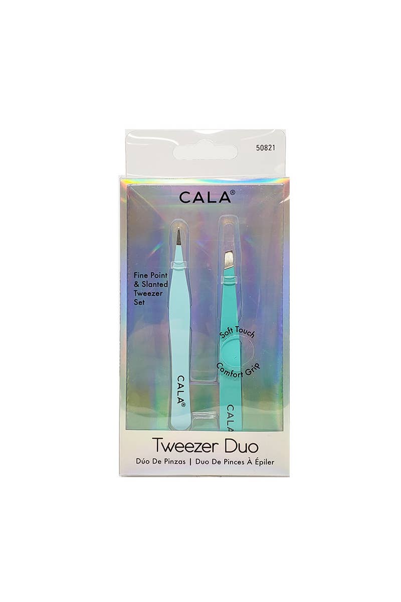 Mint Soft Touch Tweezer Duo Set - 6pc