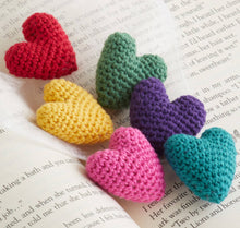 Load image into Gallery viewer, Mini Hearts Crocheted, Valentine&#39;s Day, Gift For Her, Love
