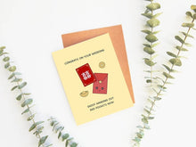 Load image into Gallery viewer, Congrats On Your Wedding | Funny Red Pocket Wedding Card
