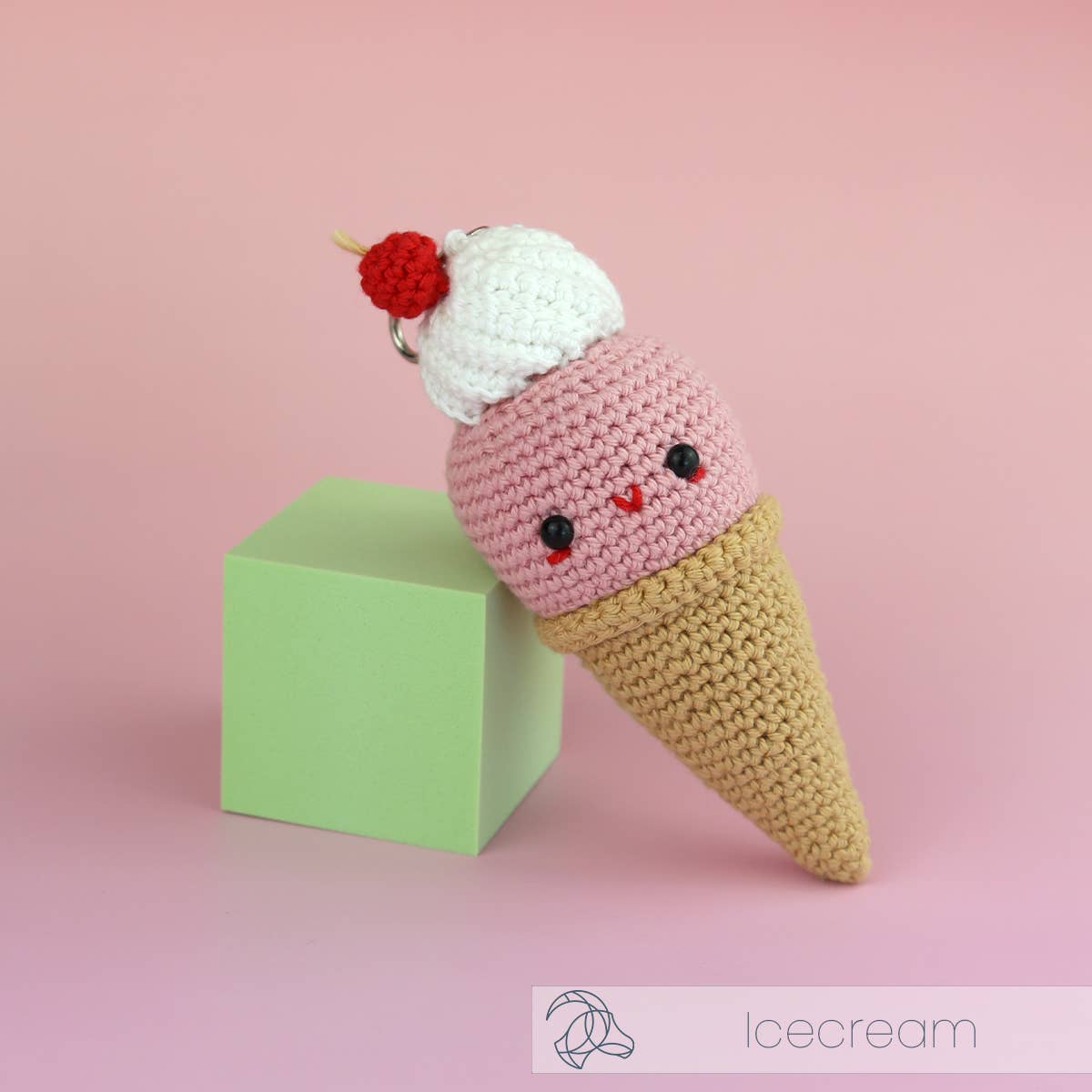 DIY Crochet Kit - Ice Cream Bag Charm