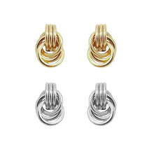 Load image into Gallery viewer, Dangling Triple Knot Stud Earrings
