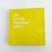 Load image into Gallery viewer, Life of the Fucking Party - Colorful Cocktail Napkins
