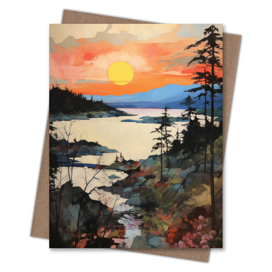 Sunrise River Blank Notecard