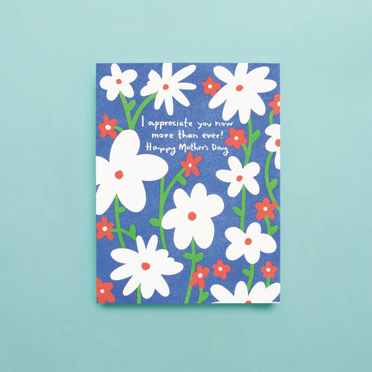 Appreciate Mom - Letterpress Greeting Card
