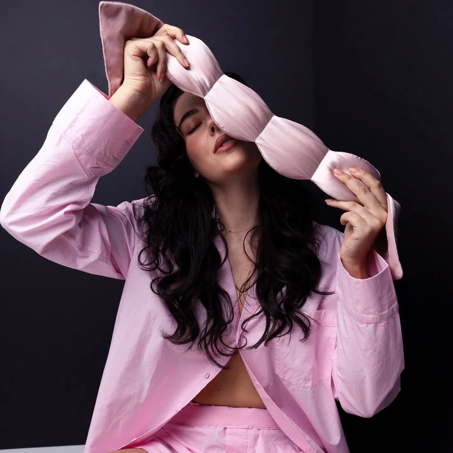 Silk Weighted Sleep Mask- Petal - Eye Mask