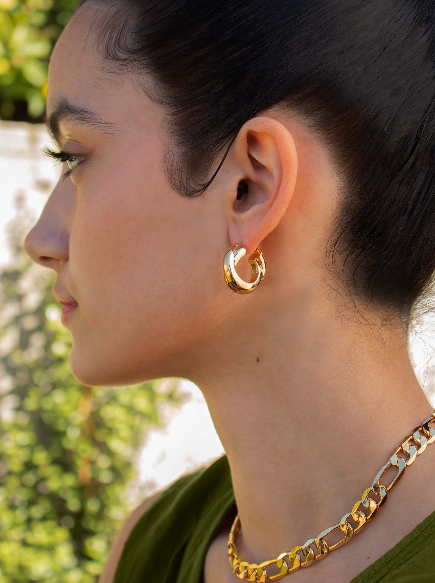 The Best 18k Gold Plated Hoop Huggies Earrings Tarnish Proof
