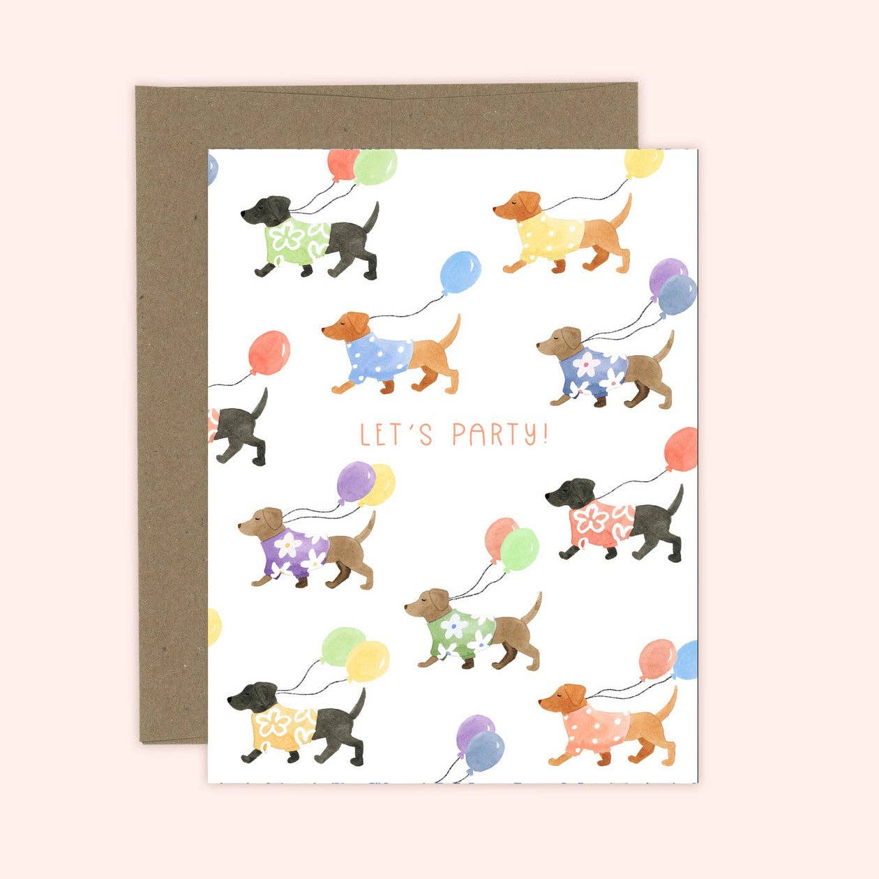 Let's Party Dog Birthday Card