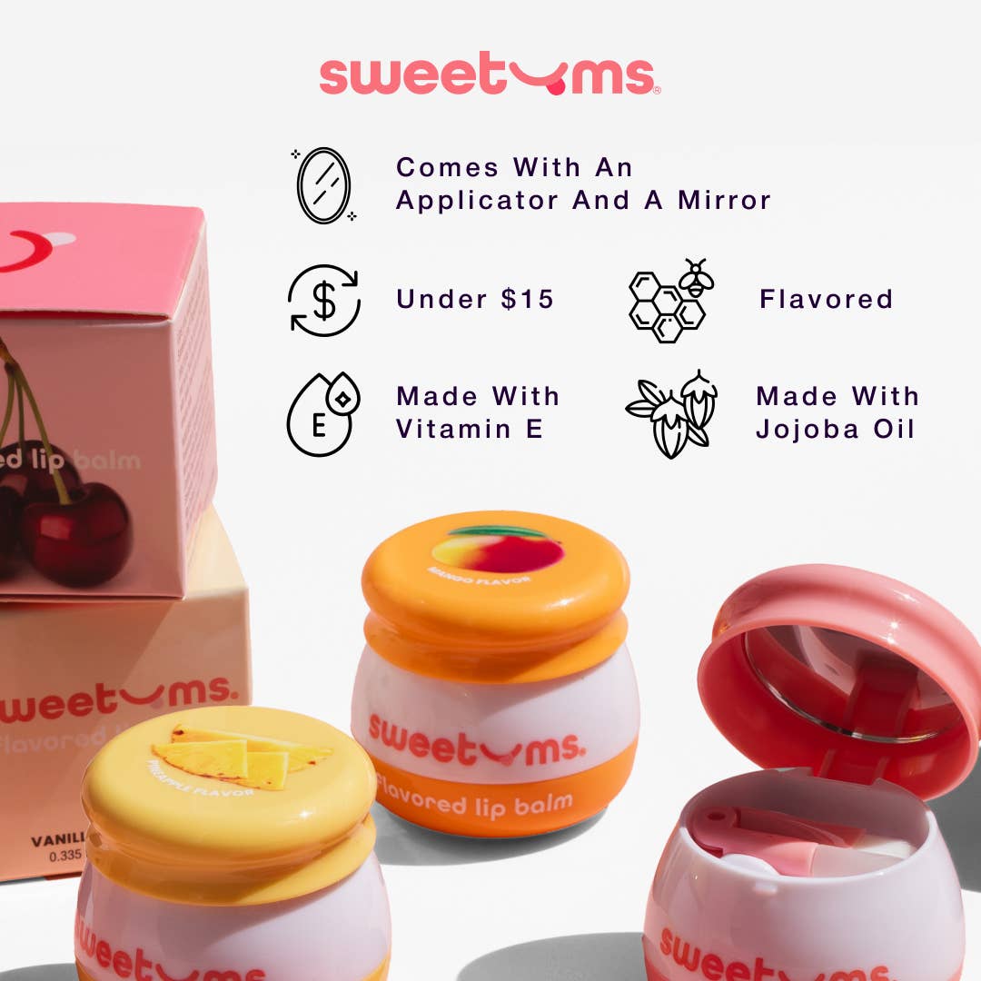 Sweetums Mango Flavored Lip Gloss with mirror and applicator