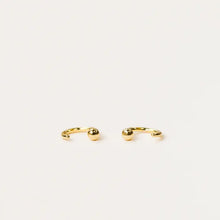 Load image into Gallery viewer, Huggies - Gold Sphere - Earring
