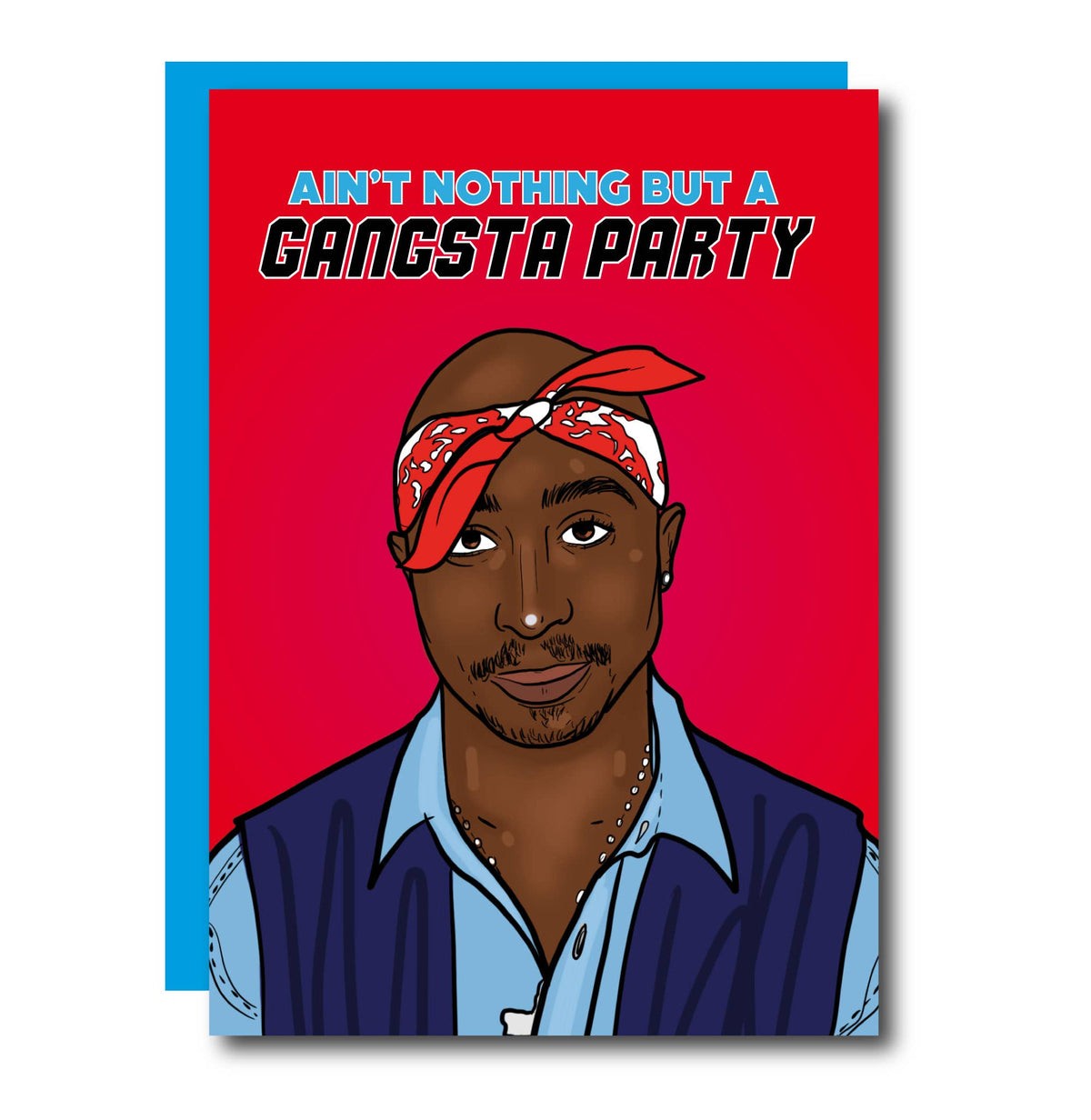 Gangsta Party Rapper Greeting Card