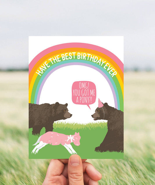 Best Birthday Pony Card