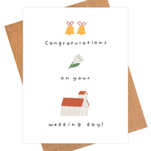 Load image into Gallery viewer, Cute Wedding Card, Congratulations Card
