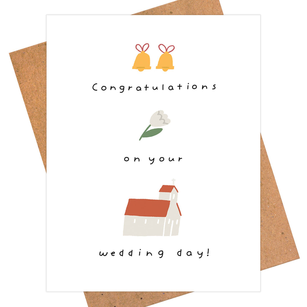 Cute Wedding Card, Congratulations Card