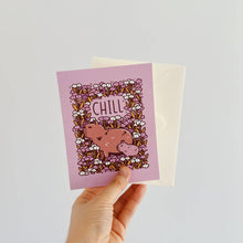 Load image into Gallery viewer, Capybara A2 card mini print &quot;Chill&quot;
