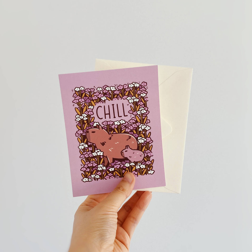 Capybara A2 card mini print 