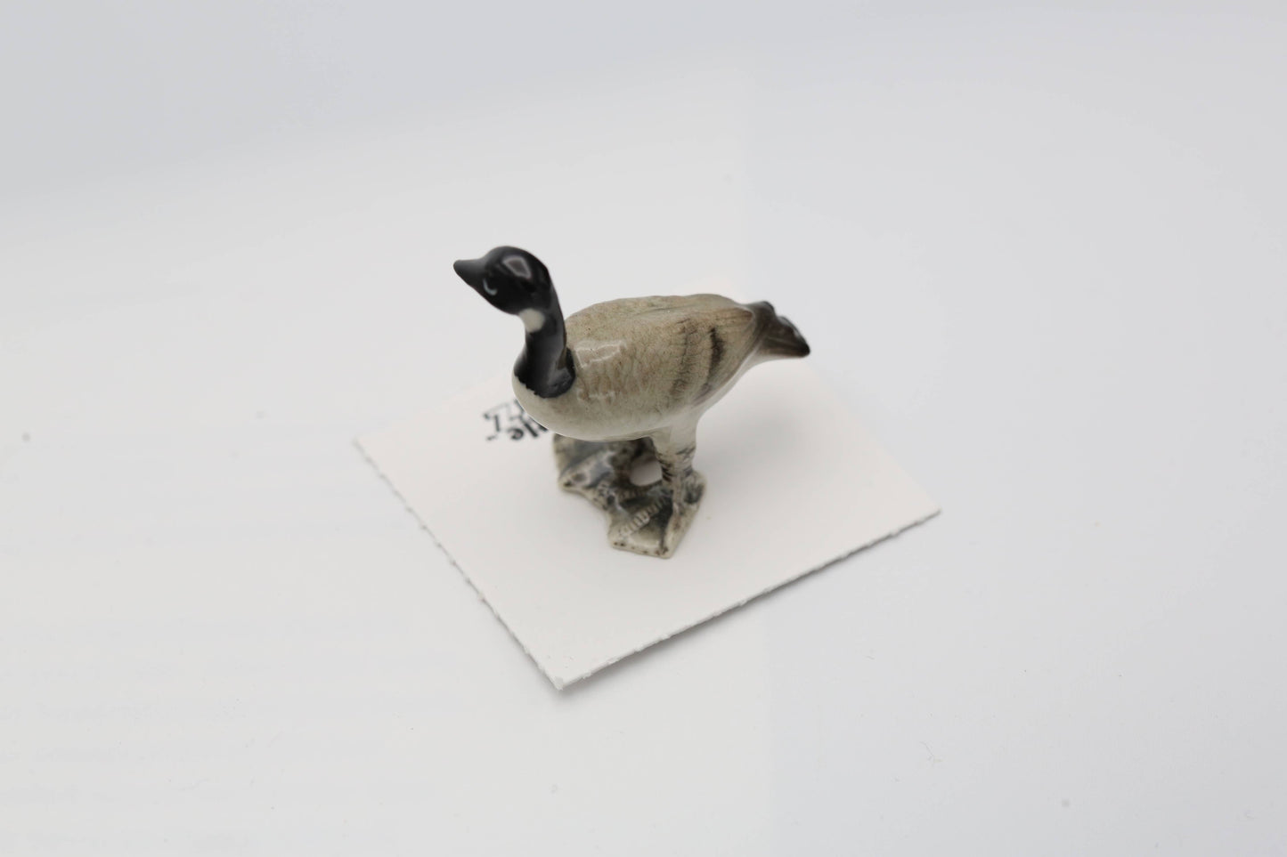 Honk Canada Goose Porcelain Miniature