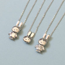 Load image into Gallery viewer, Miffy Flower Body Necklace Sterling Silver
