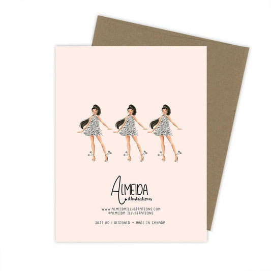 Dancing Queen Birthday Card for Fashion Girl