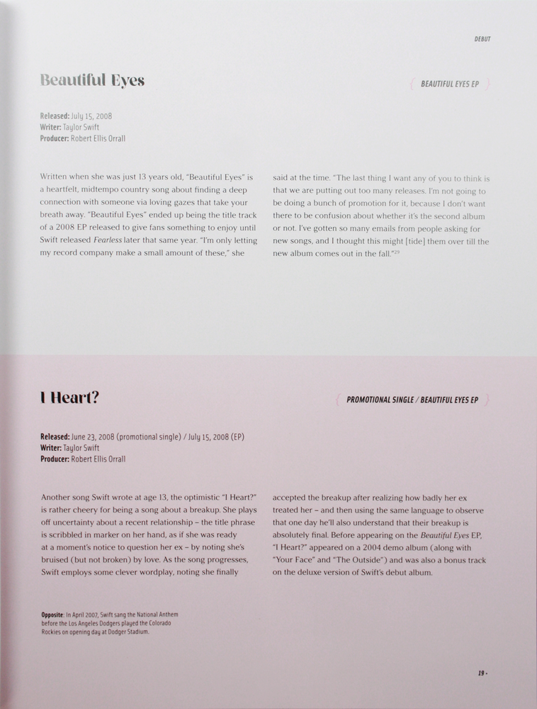 Taylor Swift - Stories Behind The Songs Hardcover Book Pop