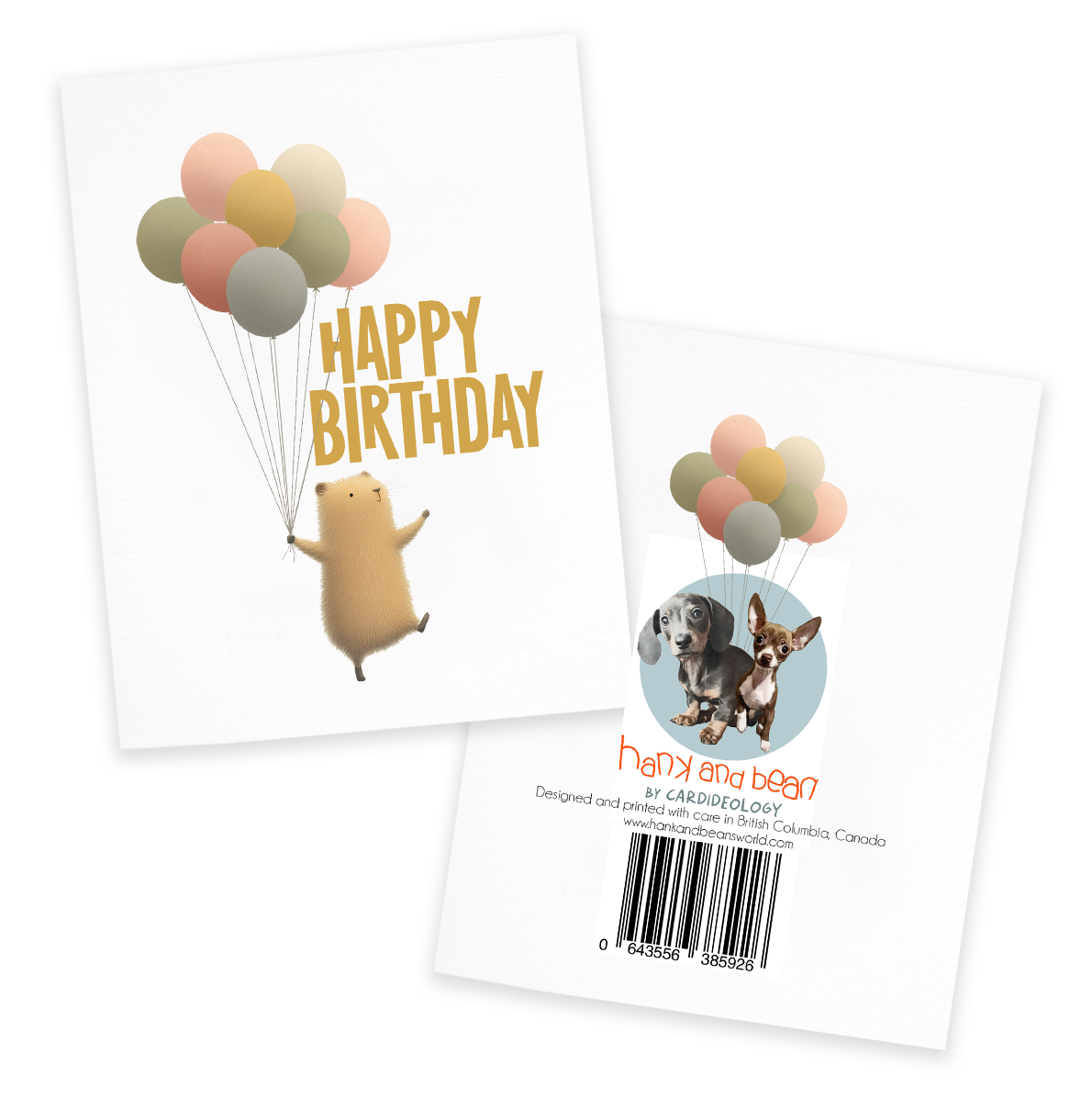Happy Birthday Guinea Pig, Cute Birthday Greeting Card