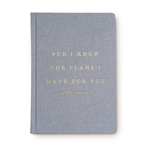For I Know The Plans Fabric Journal - Home Decor & Gifts - Front & Company: Gift Store