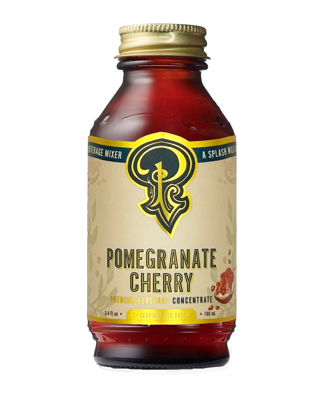 Pomegranate Cherry Syrup 3.4oz  - Cocktail / Mocktail Mixer