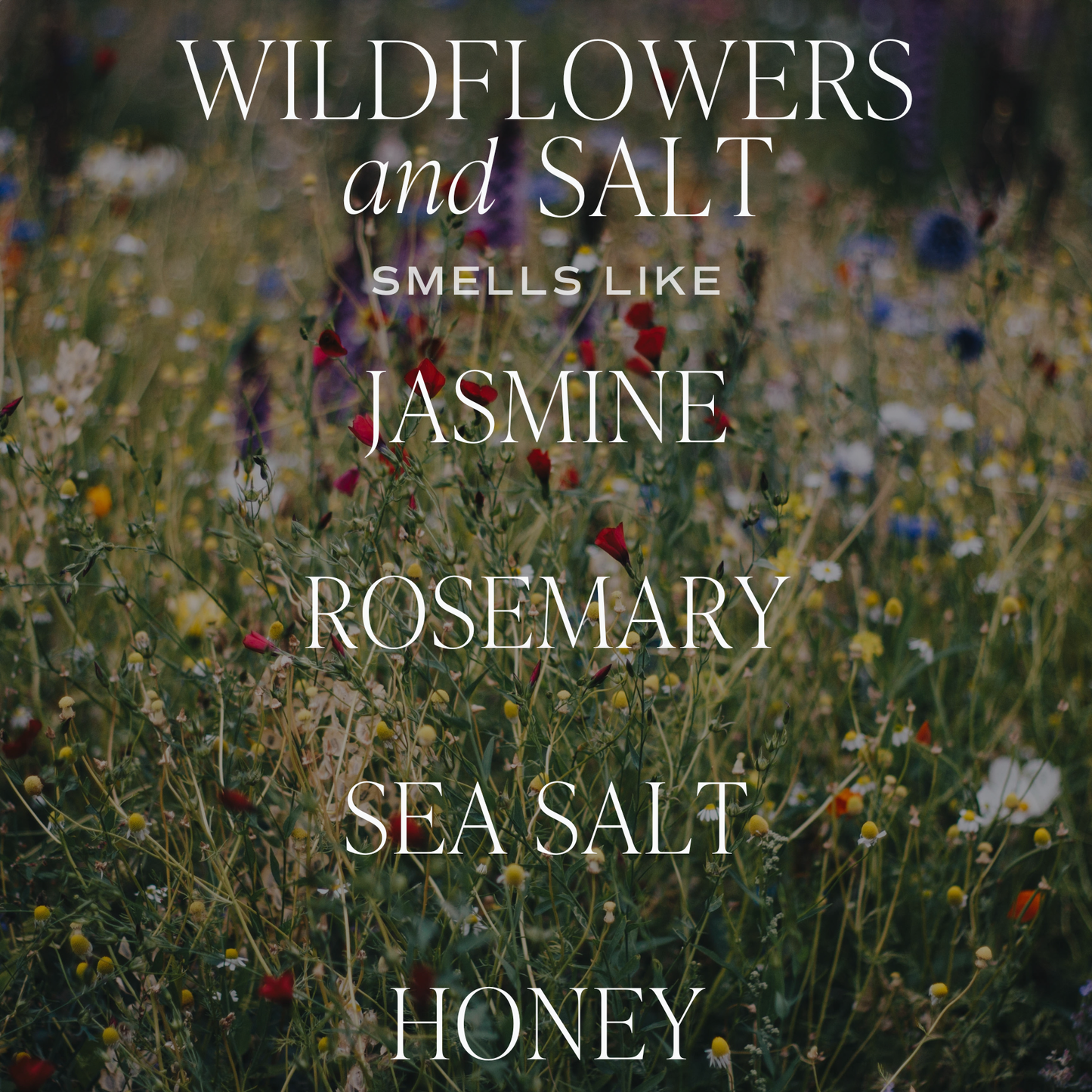 Wildflowers and Salt 9 oz Soy Candle - Summer Home Decor