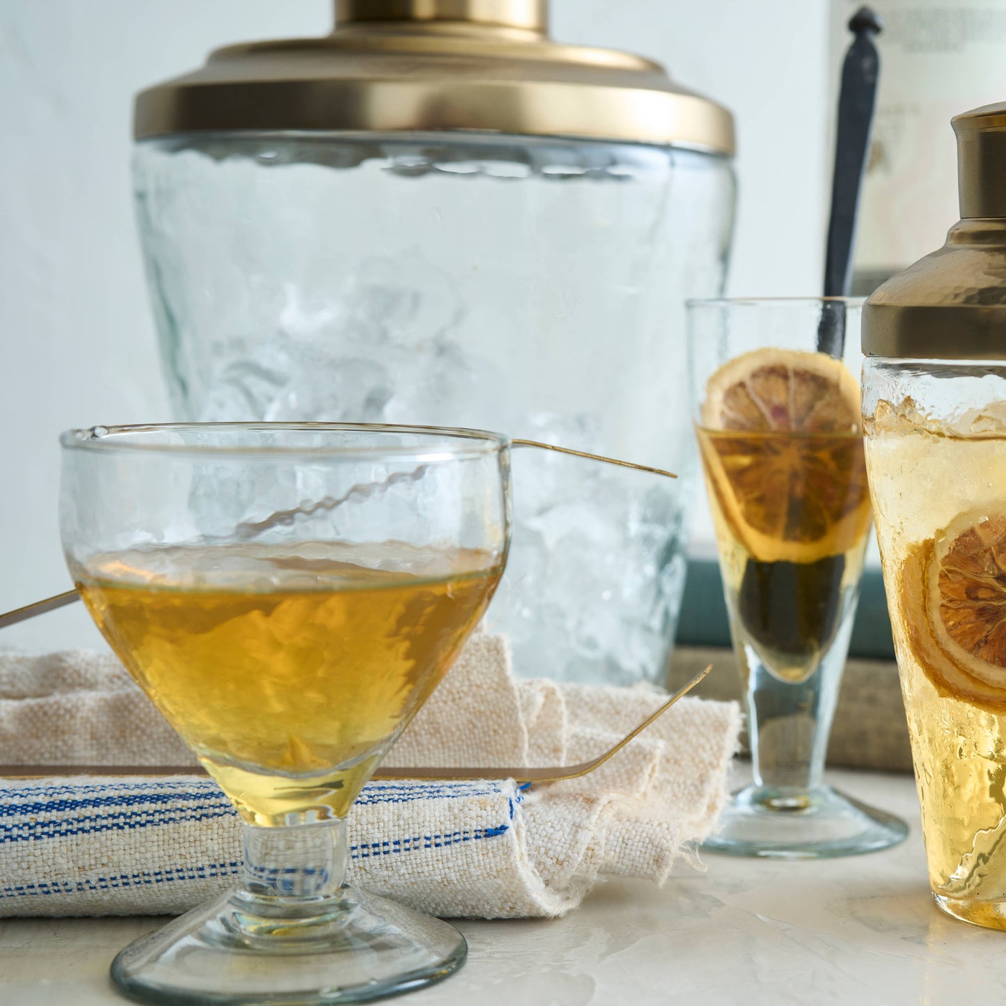 Pebbled Footed Glasses