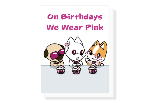 Selphie & Co Pink Birthday Card