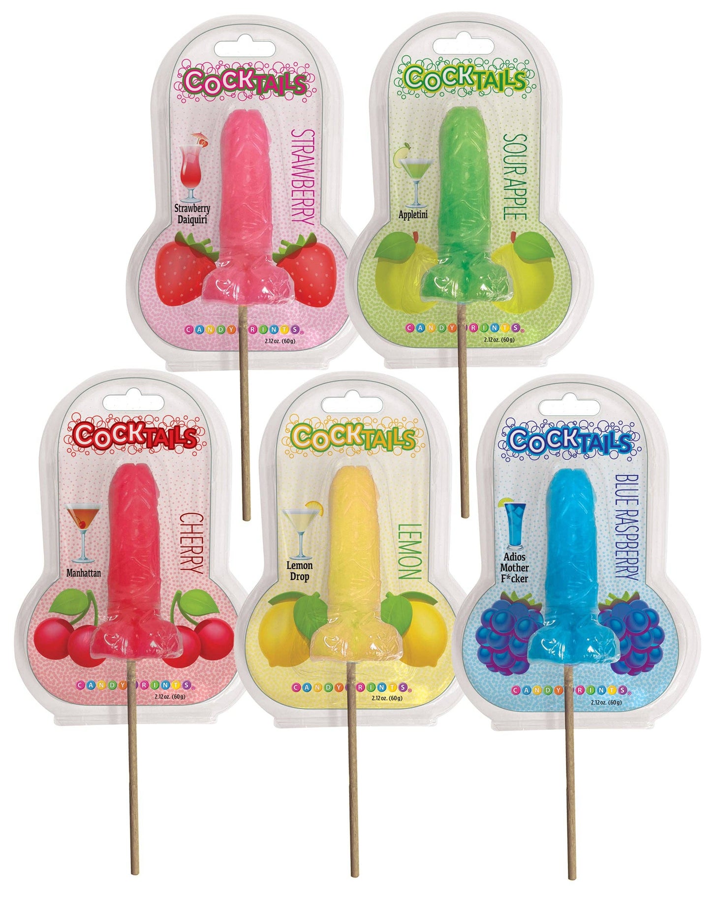 COCKtails- Cocktail Inspired Penis Lollipops- Lemon Drop