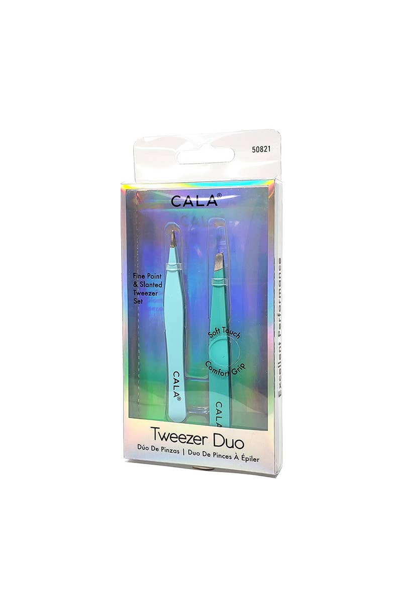 Mint Soft Touch Tweezer Duo Set - 6pc