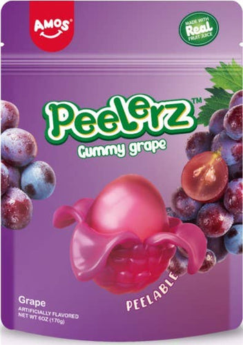 Amos Peelerz Gummy Grape, 6oz Bag - Front & Company: Gift Store