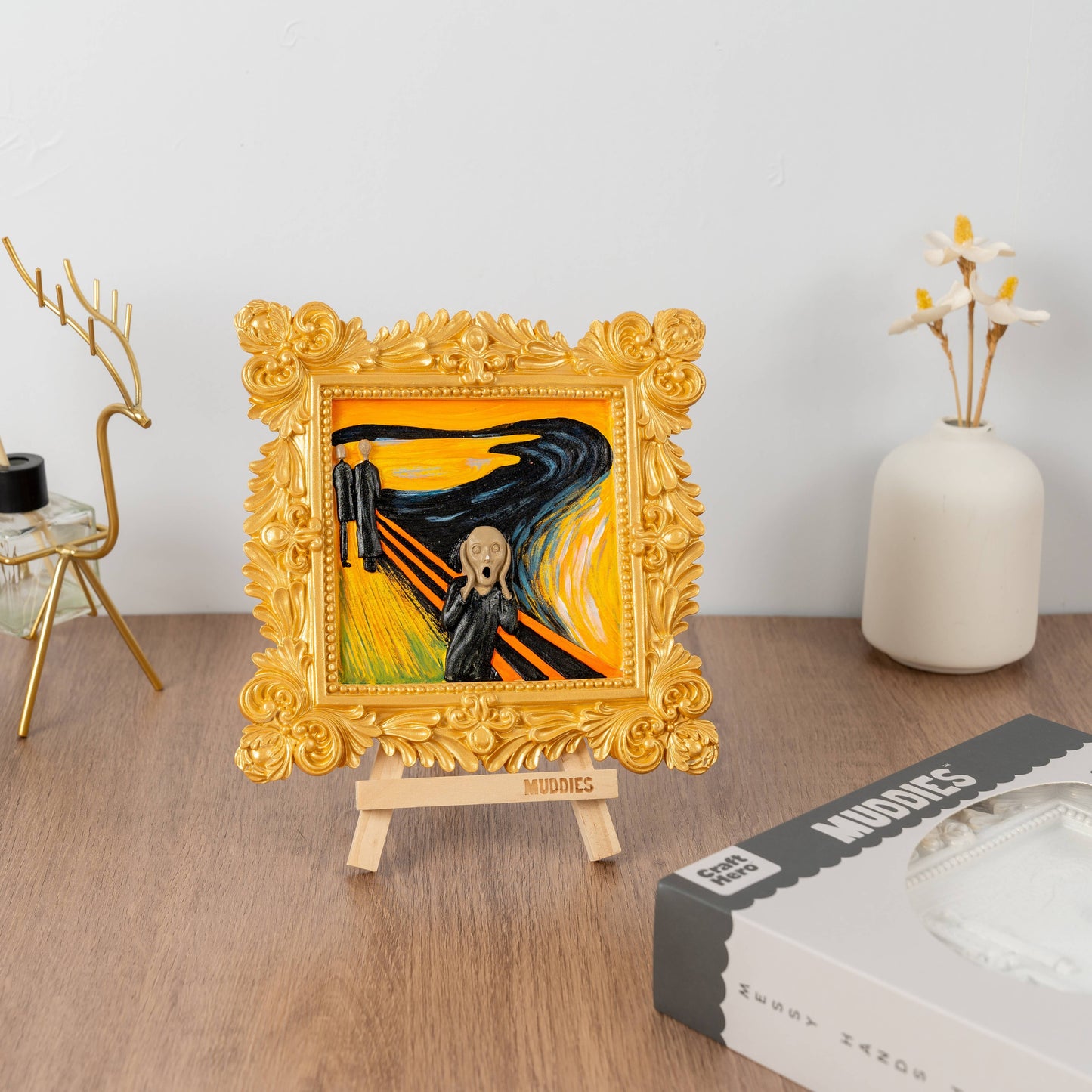 Muddies™ 3D Wall Frame Painting Kit — The Scream