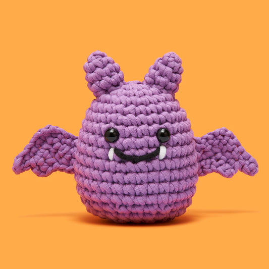Luna the Bat Beginner Kit with custom crochet hook