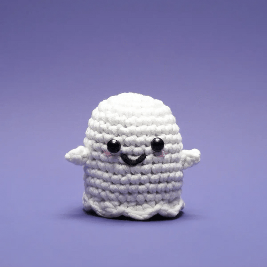 Snooky the Ghost Beginner Kit with custom crochet hook