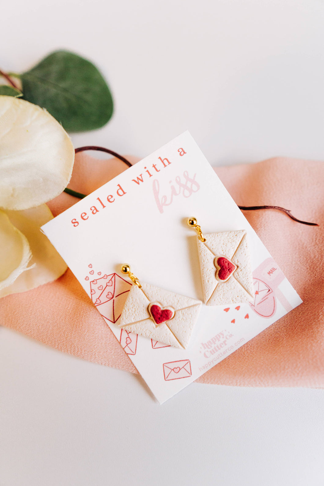 Sealed With Love Valentine Clay Earrings