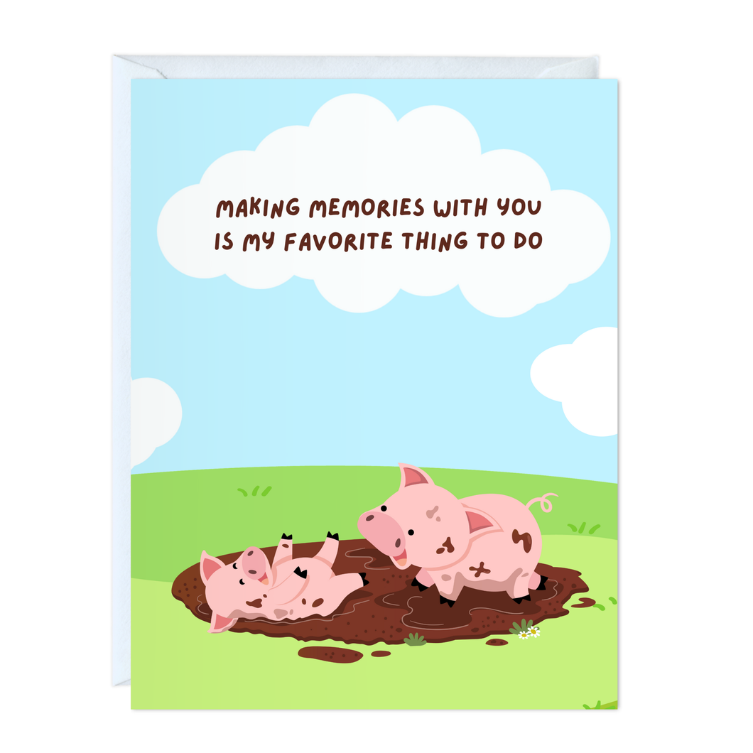 Cute Anniversary Friendship Card (My favorite thing to do)